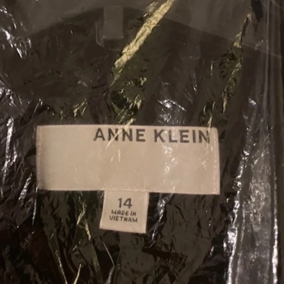 New Anne Klein Wool Cashmere Coat Size 14 - Black - Brand New with Tags!!! - Picture 2 of 4